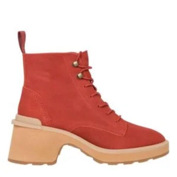 Sorel Hi Line Suede Lace Up Boots NWT - Picture 1 of 6